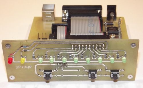 Display and main boards - front view
